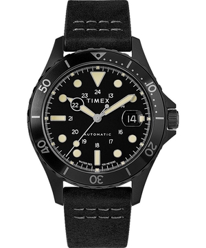 Montres D'inspiration Militaire Timex Navi XL 41mm Cuir  Noir Homme|IBXT-16399384