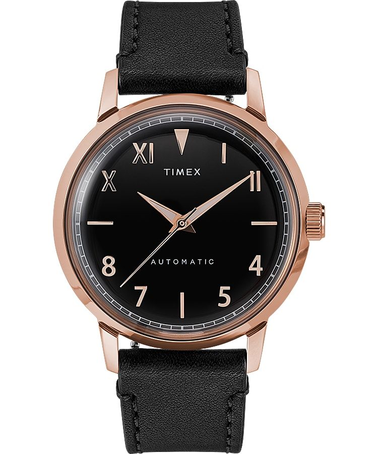 Montres Automatiques Timex Marlin? California Dial 40mm Cuir  Doré Noir Homme|YQBW-01837253