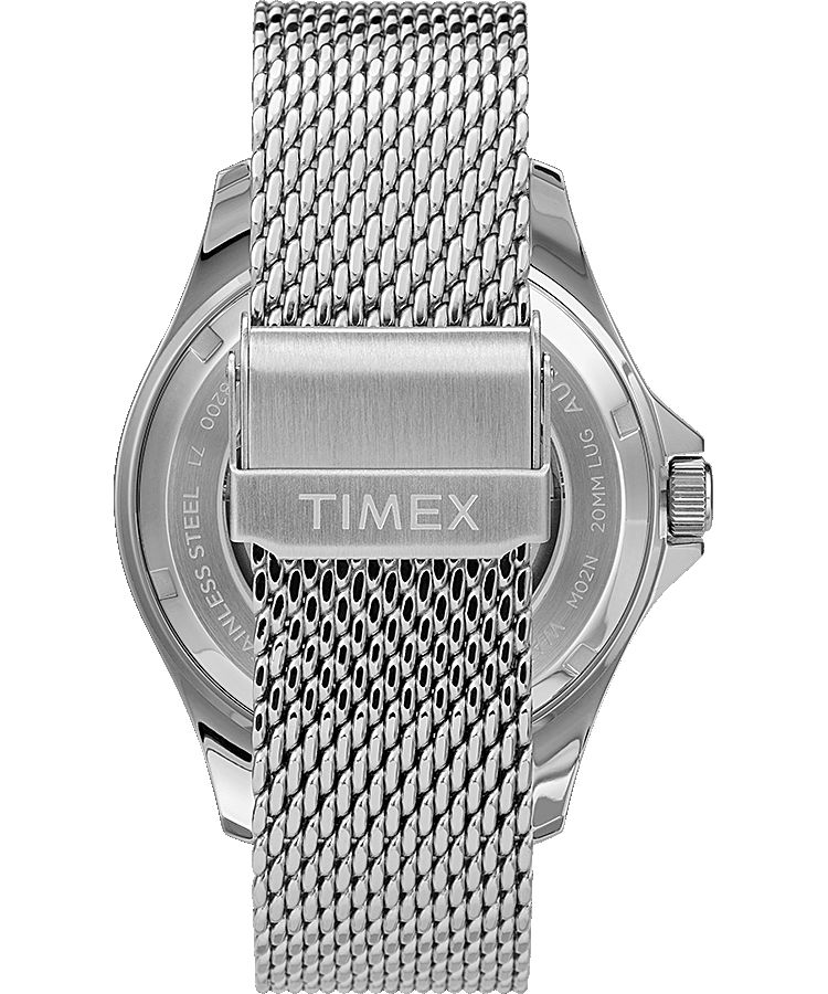 Montres Automatiques Timex Navi XL 41mm Stainless Steel Mesh Band Watch  Bleu Argent Homme|JGXO-78071638