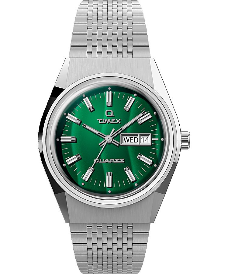 Montres D'inspiration Vintage Timex Reissue Falcon Eye 38mm Stainless Steel  Grise Vert Homme|UUXD-66680358