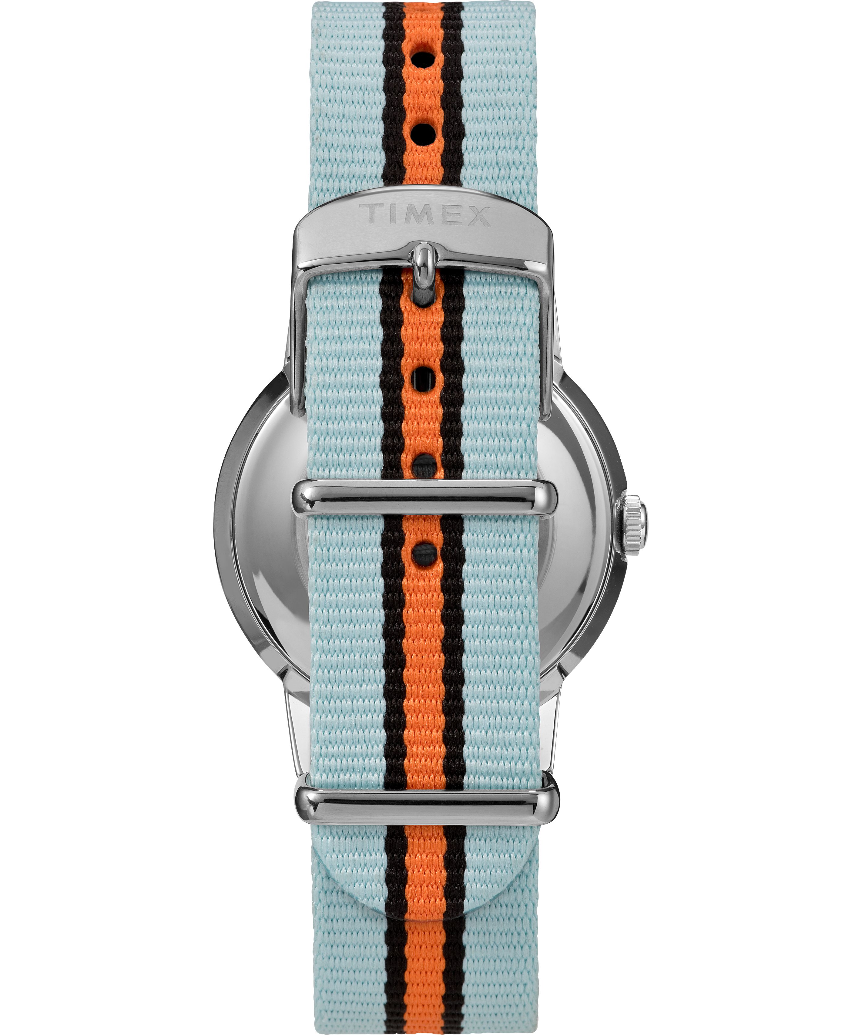 Montres D'inspiration Vintage Timex Marlin? Hand-Wound California Dial 34mm Fabric  Bleu Argent Homme|VAPQ-78760319