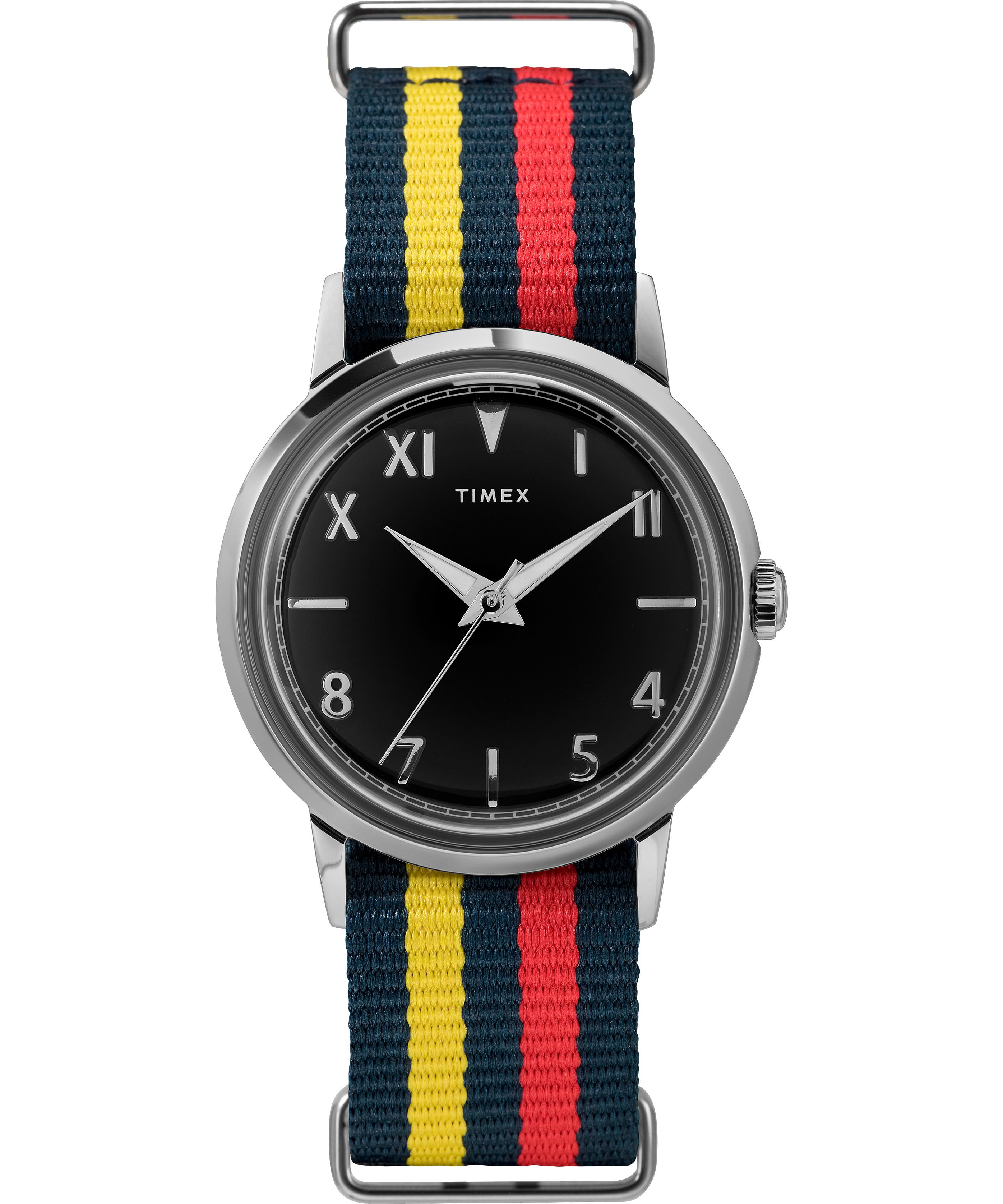 Montres D'inspiration Vintage Timex Marlin? Hand-Wound California Dial 34mm Fabric  Noir Homme|UUHA-58514573