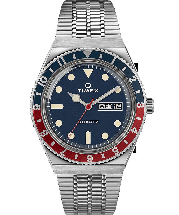 Montres D'inspiration Vintage Timex Reissue 38mm Stainless Steel  Grise Bleu Homme|ENDS-84403906