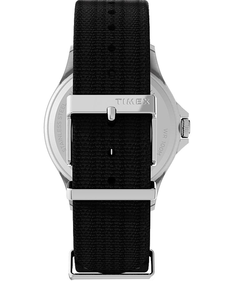 Montres Inspirées Des Plongeurs Timex Navi XL 41mm Fabric Slip-Thru  Grise Noir Homme|WQYQ-64203750