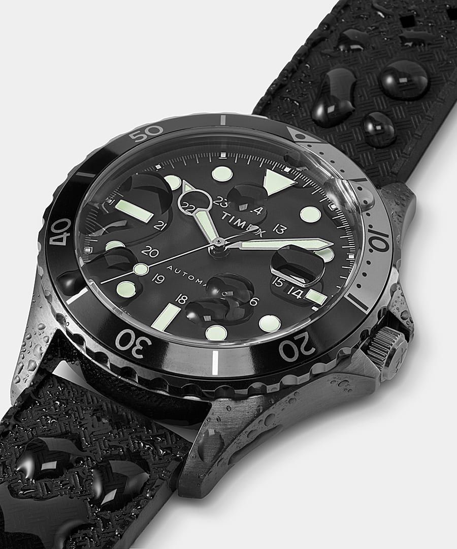 Montres Inspirées Des Plongeurs Timex Navi XL 41mm Synthétique Rubber  Noir Homme|BJEJ-83711285