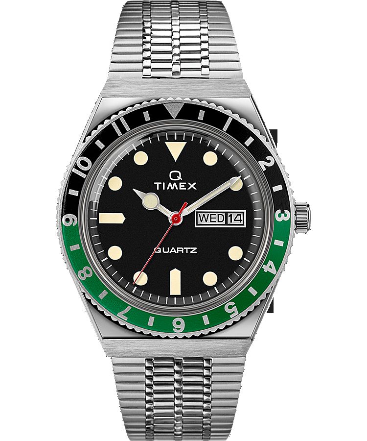 Montres Inspirées Des Plongeurs Timex Reissue 38mm Stainless Steel  Grise Noir Vert Homme|TMUY-38364952