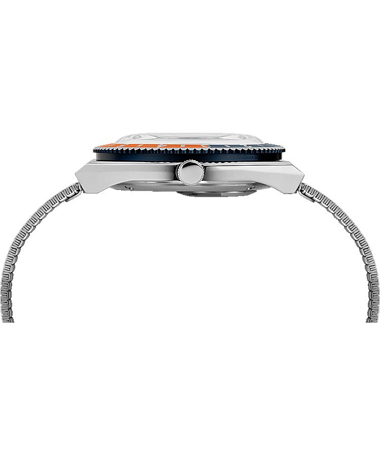 Montres Inspirées Des Plongeurs Timex Reissue 38mm Stainless Steel  Grise Bleu Orange Homme|RKMV-79717110