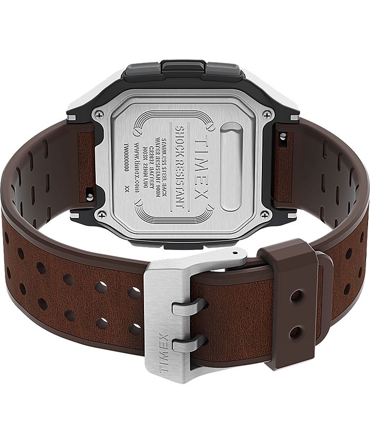 Montres Numériques Timex Command Urban? 47mm Cuir  Marron Grise Homme|ZHIE-09921364