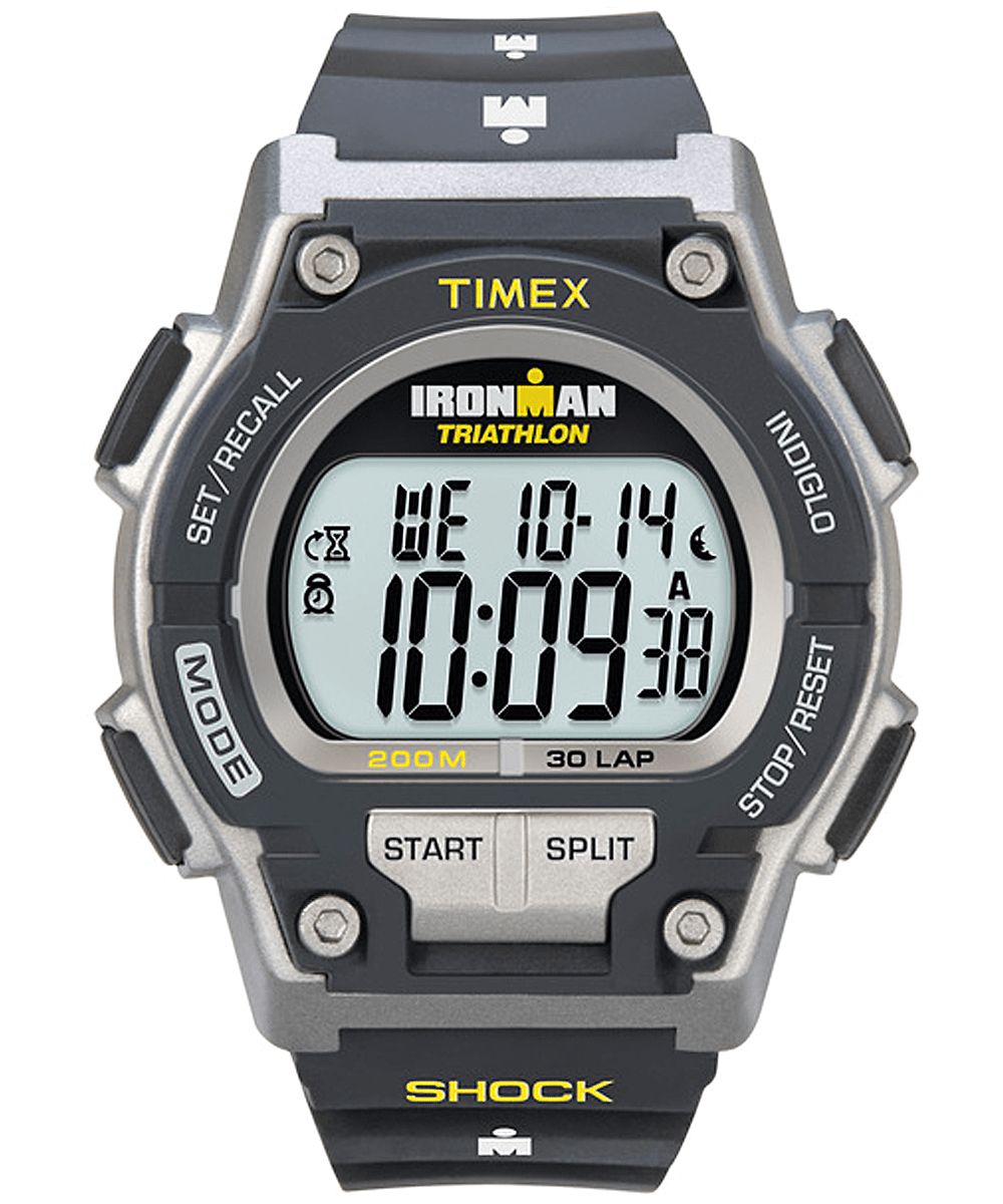 Montres Numériques Timex IRONMAN Original 30 Shock Full-Size Resin  Grise Homme|PAID-85377559