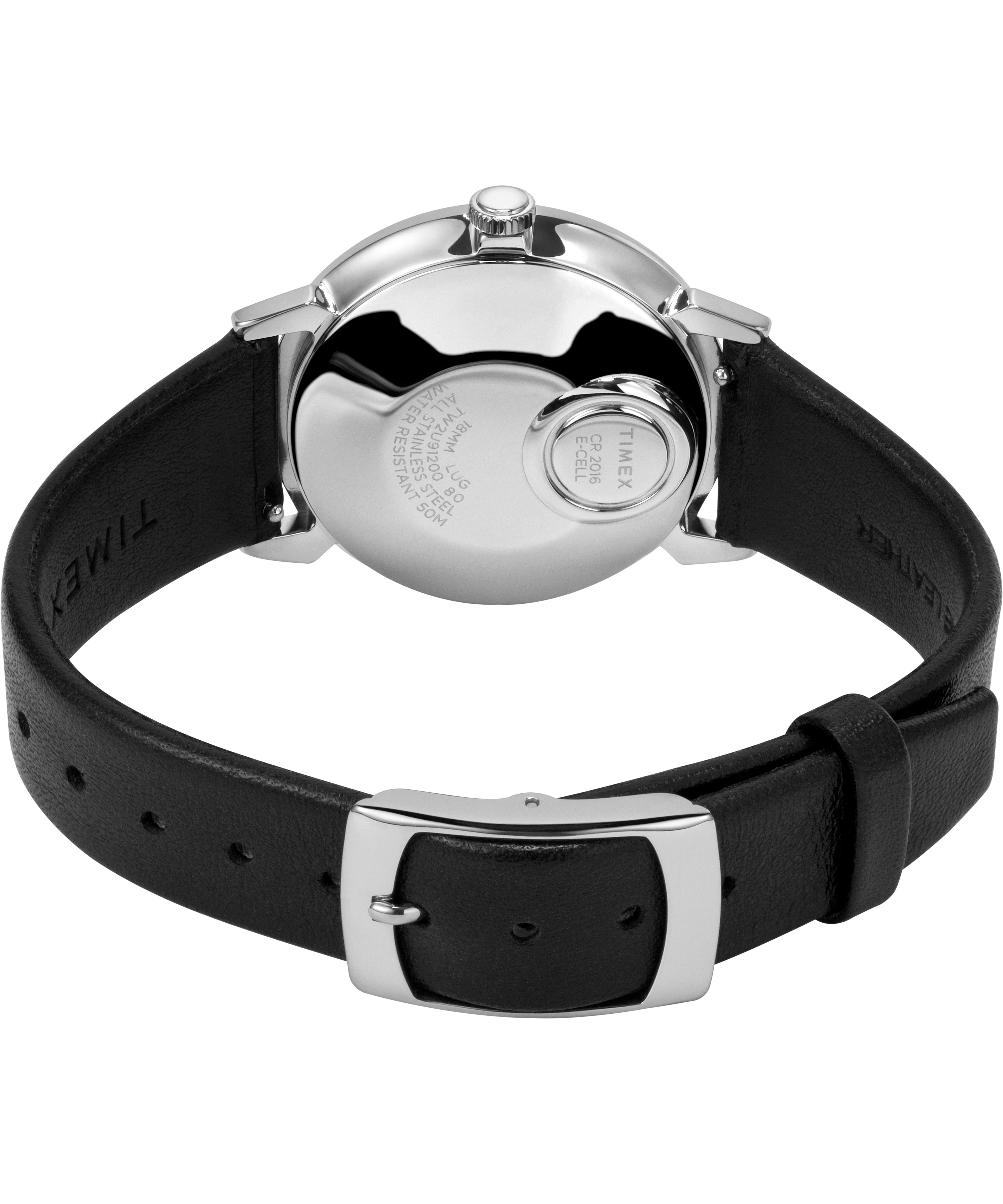 Montres En Cuir Timex 1978 Reissue Date 35mm  Noir Argent Homme|OVPY-48670516