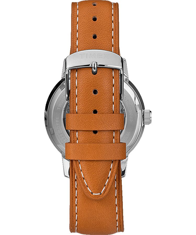 Montres En Cuir Timex Marlin? 40mm  Marron Bleu Homme|QAWM-86171894