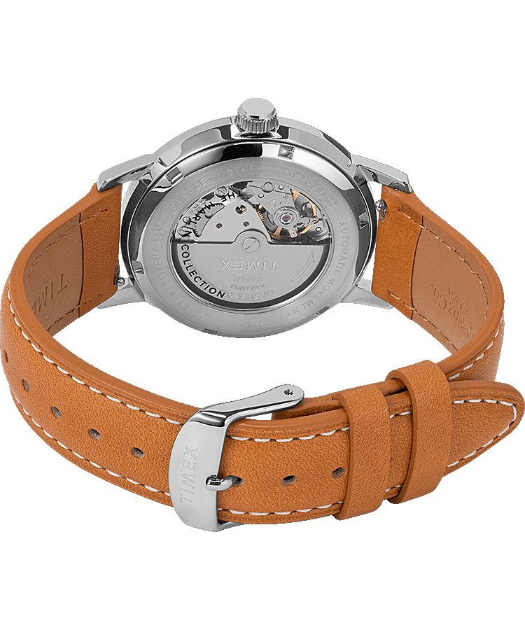 Montres En Cuir Timex Marlin? 40mm  Marron Bleu Homme|QAWM-86171894