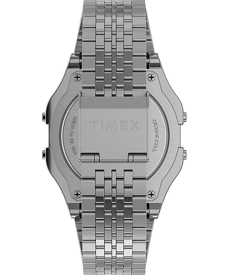 Montres Bracelet Timex T80 34mm Stainless Steel  Argent Femme|WKZS-22911602