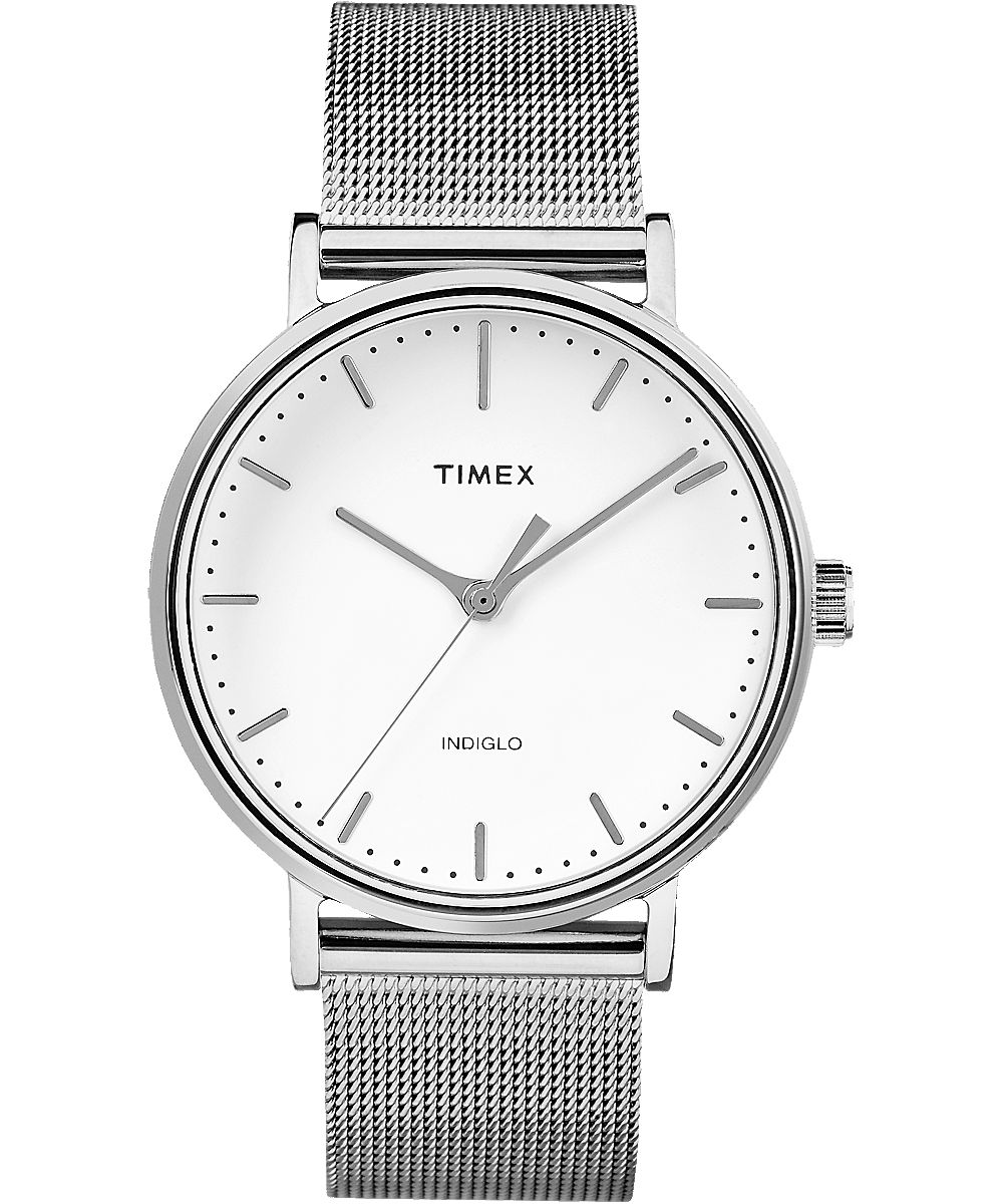 Montres Bracelet Timex Fairfield 37mm  Argent Blanche Femme|OVPF-16721584