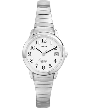 Montres Bracelet Timex Easy Reader 25mm  Argent Grise Blanche Femme|GSLL-16612029