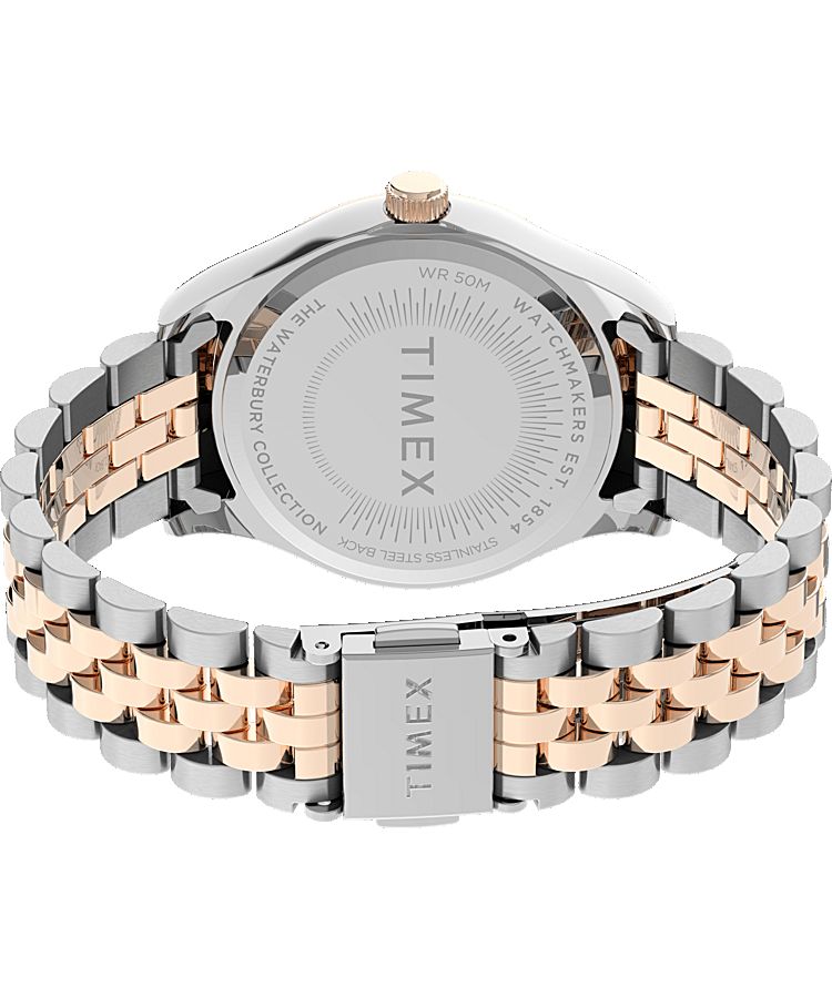 Montres Bracelet Timex Waterbury Legacy 34mm Stainless Steel  Argent Femme|XYXH-73243194