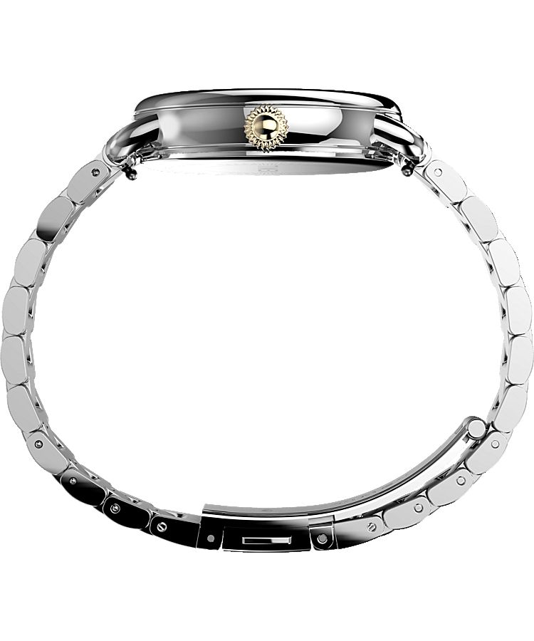 Montres Bracelet Timex Standard 34mm Stainless Steel  Argent Femme|CLRZ-48523860