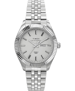 Montres Bracelet Timex Waterbury Legacy Boyfriend 36mm Stainless Steel  Grise Blanche Femme|YGJM-77668064