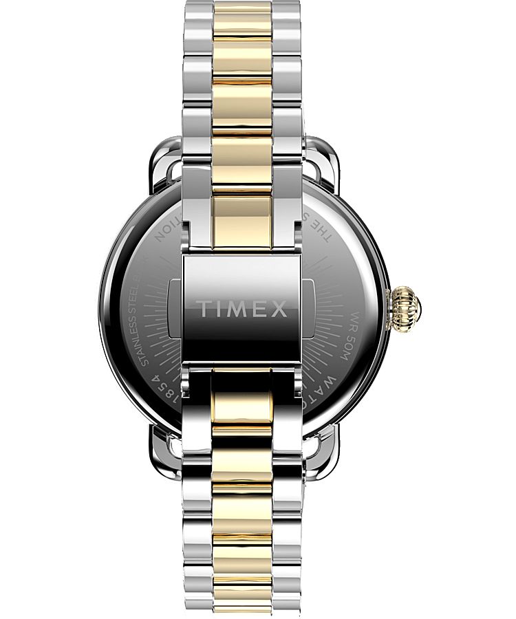 Montres Bracelet Timex Standard 34mm Stainless Steel  Argent Femme|CLRZ-48523860