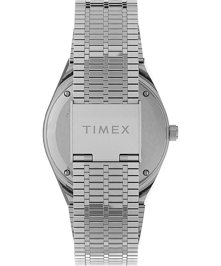 Montres Bracelet Timex 36mm Stainless Steel  Grise Bleu Femme|RKEU-68896870