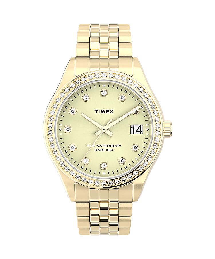 Montres Bracelet Timex Waterbury Legacy 34mm Stainless Steel  Doré Femme|OFDC-82520862