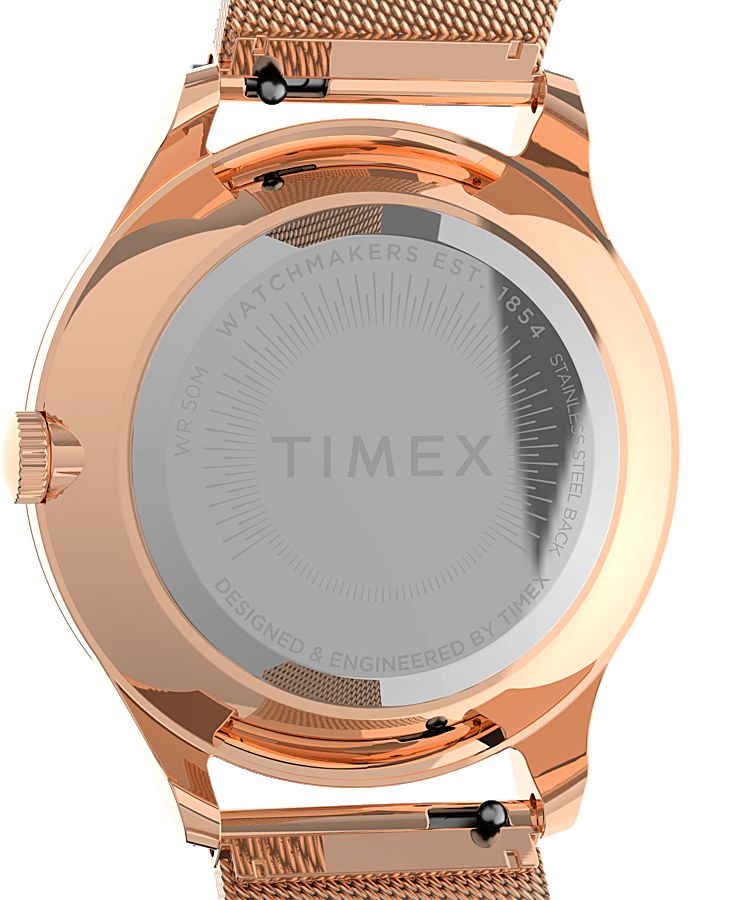 Montres Bracelet Timex Celestial Opulence 32mm Stainless Steel  Rose Doré Blanche Femme|NVQF-61603056