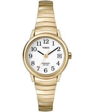 Montres Bracelet Timex Easy Reader 25mm  Doré Blanche Femme|THHB-56278958