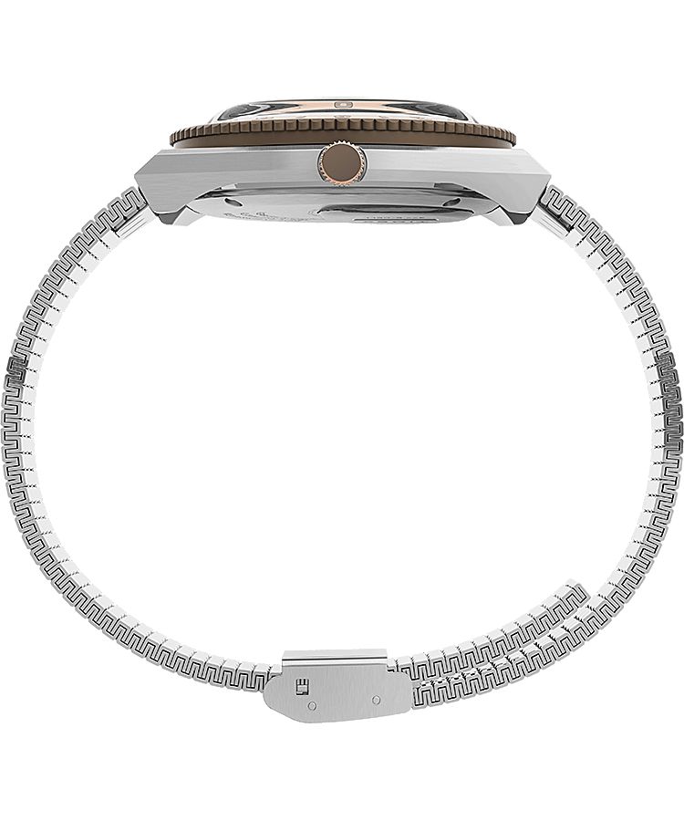 Montres Bracelet Timex 36mm Stainless Steel  Grise Argent Femme|MNOW-39243997