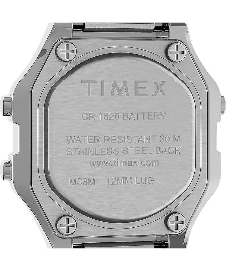 Montres Numériques Timex T80 Mini 27mm Stainless Steel  Argent Grise Femme|DIGG-14483887