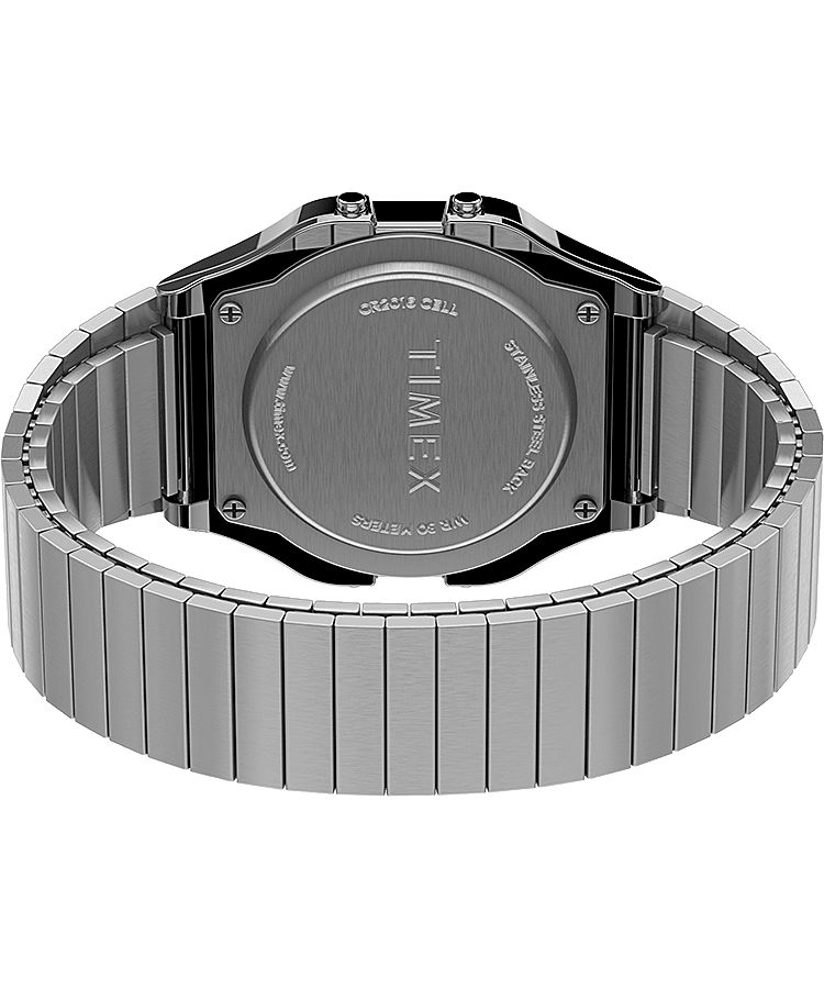 Montres Numériques Timex T80 34mm Stainless Steel  Argent Femme|PIAV-94193723