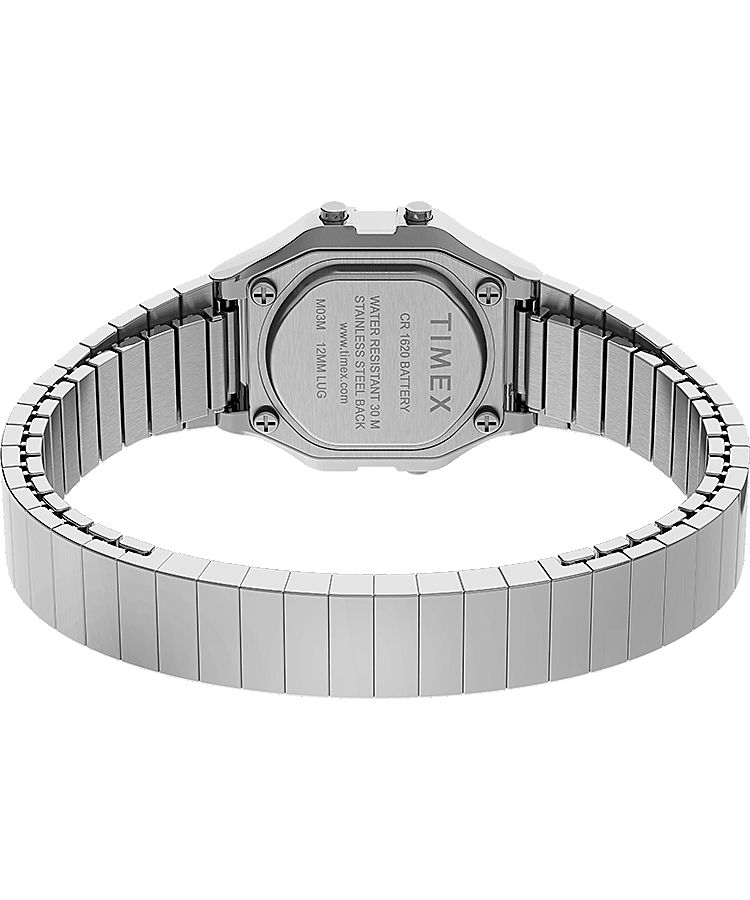 Montres Numériques Timex T80 Mini 27mm Stainless Steel  Argent Grise Femme|DIGG-14483887