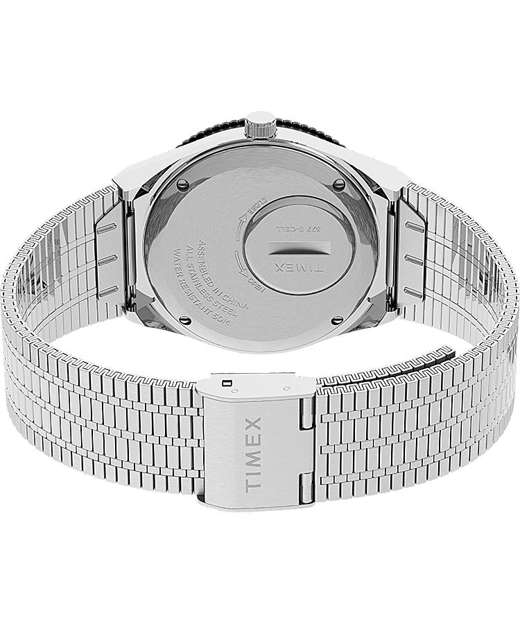 Montres Bracelet Timex 36mm Stainless Steel  Grise Bleu Femme|RKEU-68896870