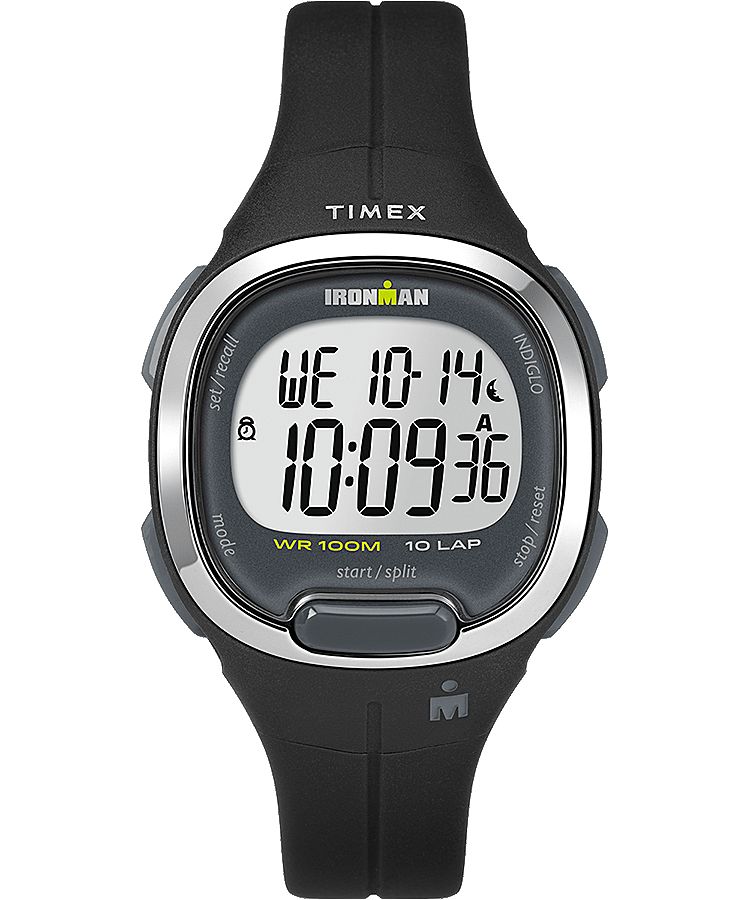 Montres De Sport Timex Ironman Transit 33mm Mid-Size Resin  Noir Argent Femme|UGBZ-18177582