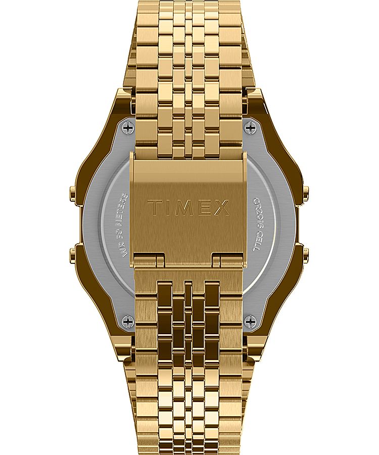 Montres Numériques Timex T80 Rainbow 34mm Stainless Steel  Doré Femme|QHYI-03636041