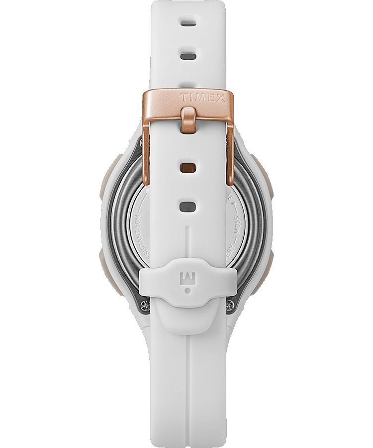 Montres De Sport Timex IRONMAN? Transit+ 33mm  Blanche Rose Doré Femme|HXQY-00189098