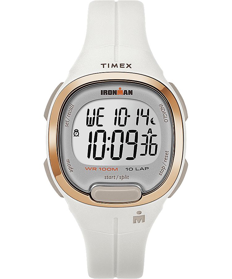 Montres De Sport Timex Ironman Transit 33mm Mid-Size Resin  Blanche Femme|VBIT-68905620