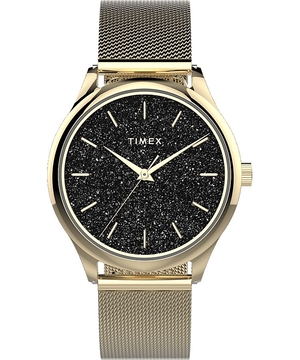 Montres En Cristal Timex Celestial Opulence 32mm Stainless Steel  Doré Noir Femme|SXPP-57773287