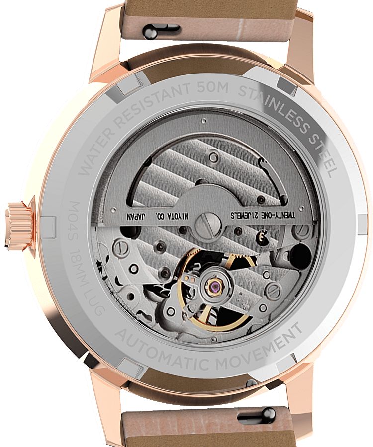 Montres En Cristal Timex Unveil 38mm Cuir  Rose Femme|XQDX-63651618