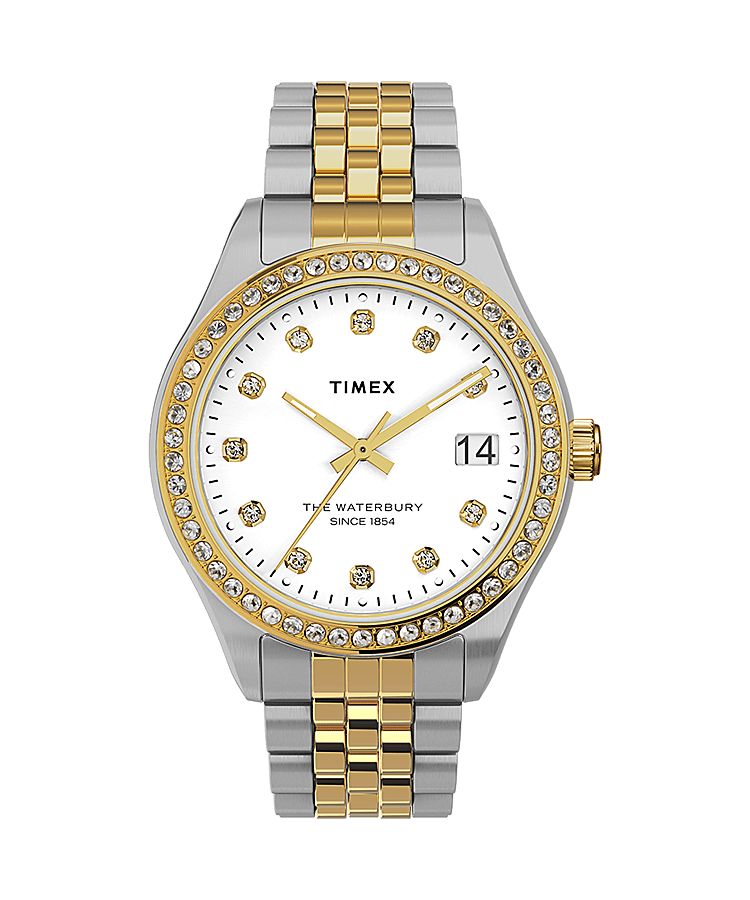 Montres En Cristal Timex Waterbury Legacy 34mm Stainless Steel  Doré Femme|OUUW-02882752