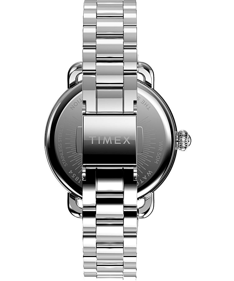 Montres Bracelet Timex Standard 34mm Stainless Steel  Argent Femme|UFTE-33247492